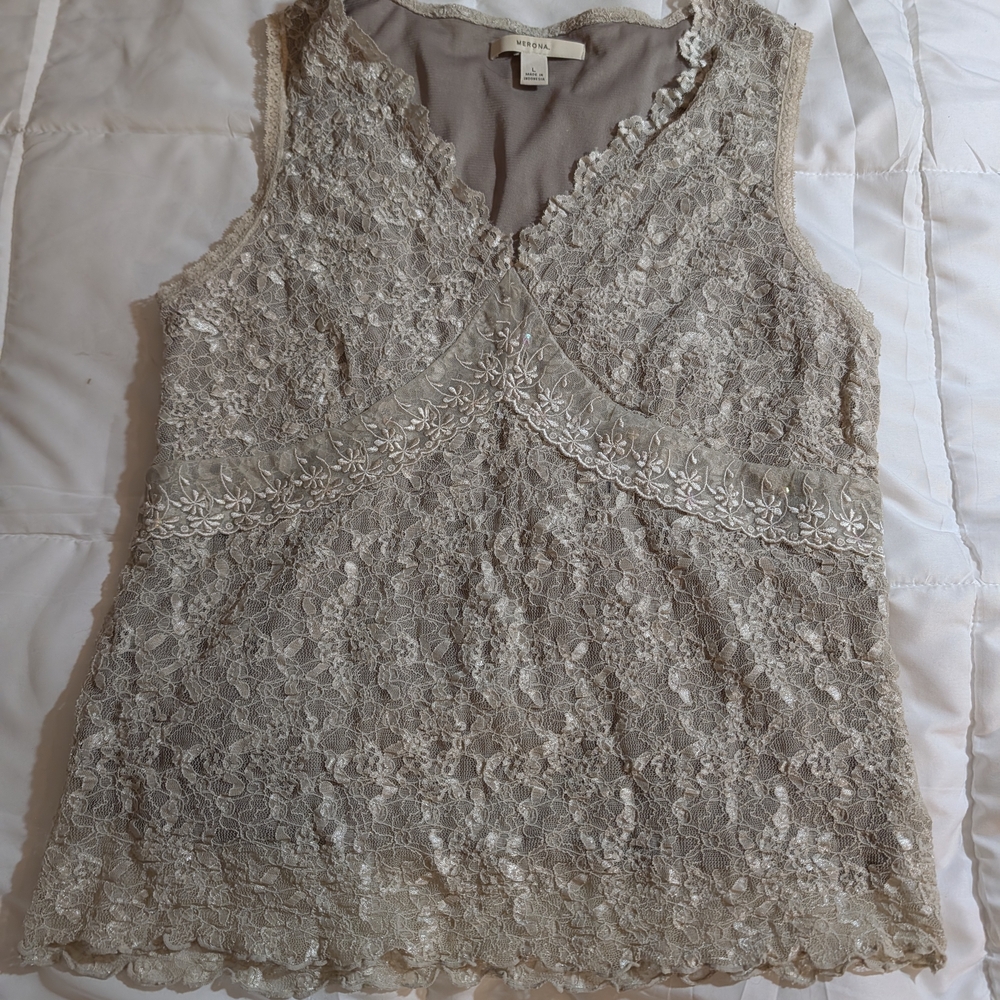 Merona Lace Camisole in Cream